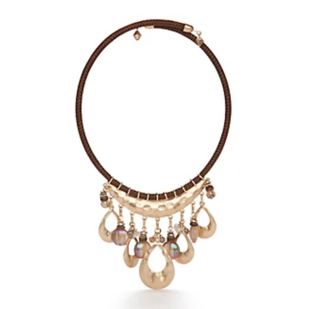 RUBY RD. Gold-Tone Coconut Cove Beaded Coil Choker Necklace